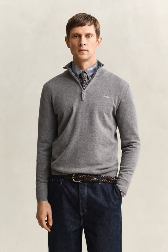 Classic Cotton Half-Zip Sweater