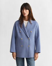 Handstitched Detail Pea Coat