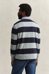 Chambray Collar Striped Heavy Rugger