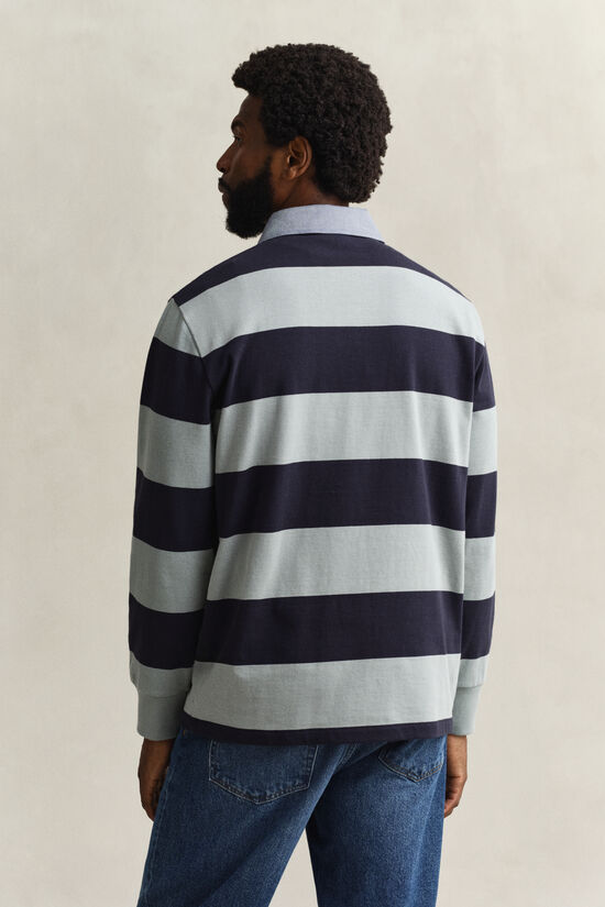 Chambray Collar Striped Heavy Rugger