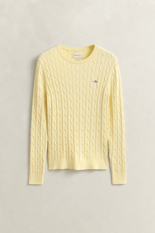 Cable Knit Crew Neck Sweater
