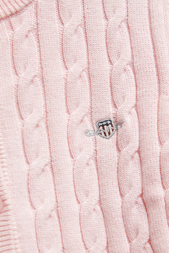 Girls Shield Cable Knit Cardigan