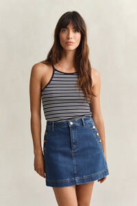 Striped Halterneck Tank Top