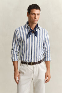 Striped Linen Blend Shirt