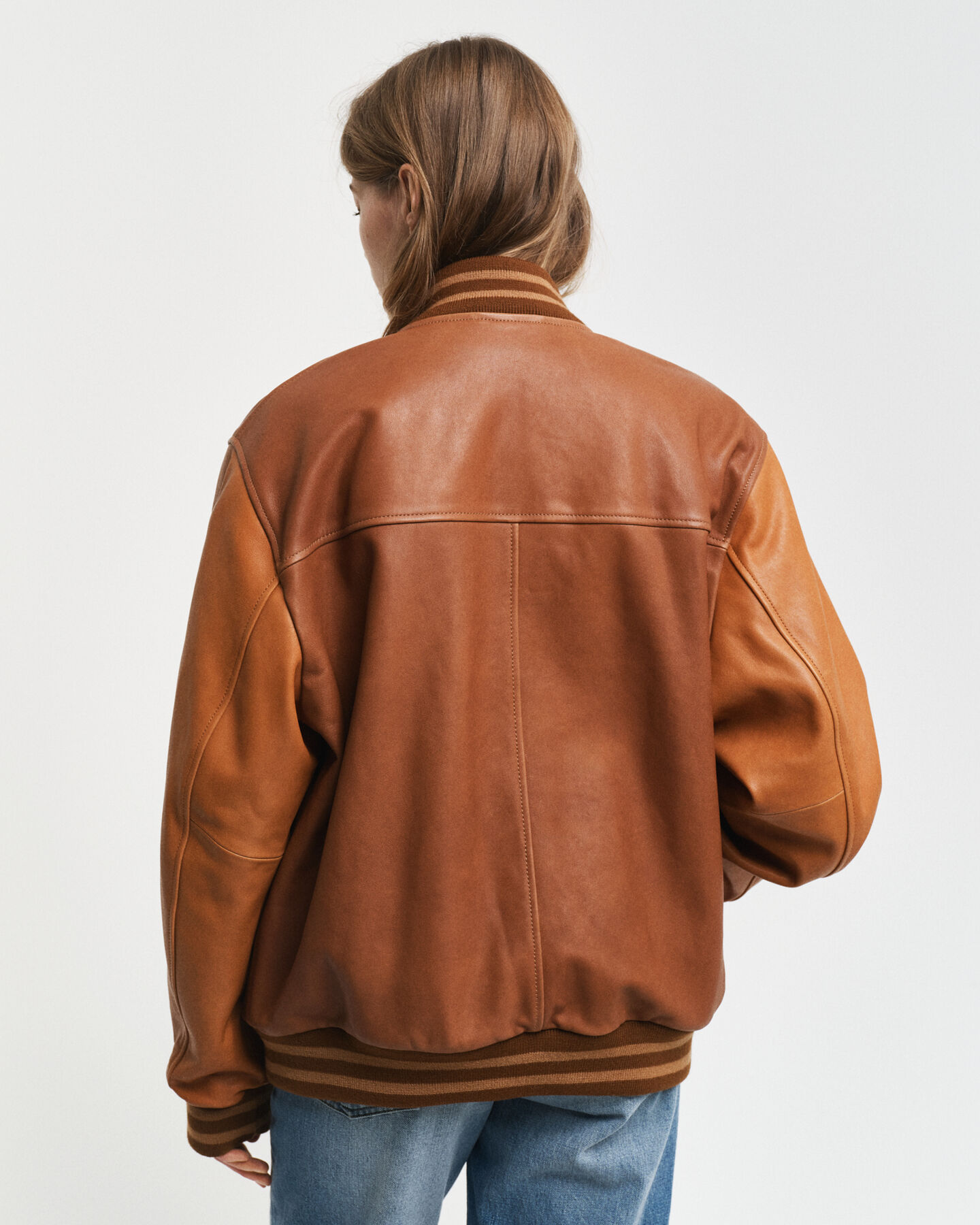 Leather Varsity Jacket