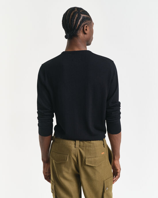 Extra Fine Merino Wool Crew Neck Sweater
