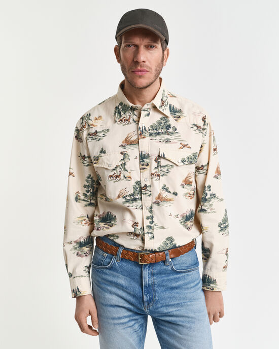Relaxed Fit Printed Rodeo Shirt