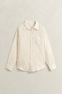 Relaxed Fit Striped Linen Shirt