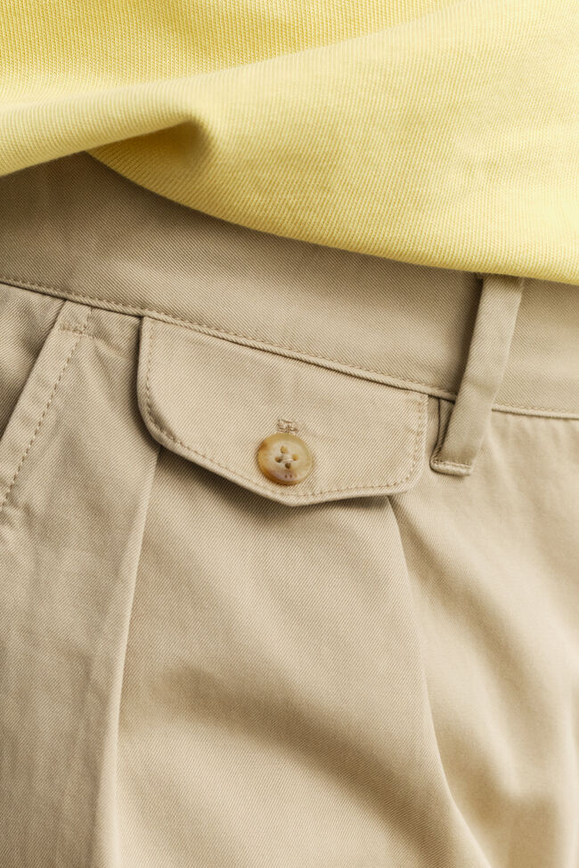 Relaxed Fit Cotton Twill Chinos