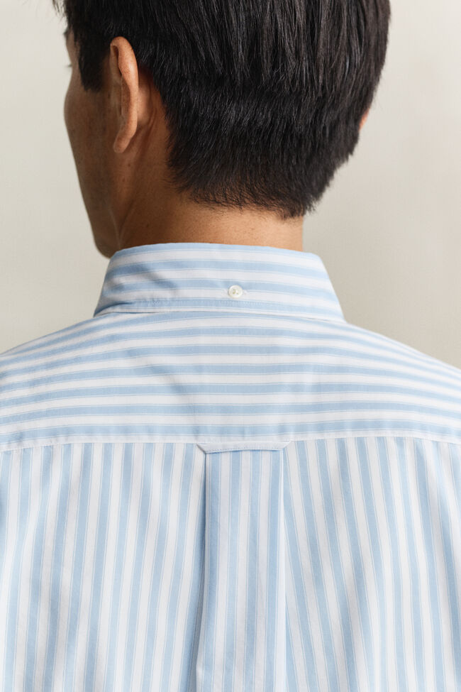 Striped Classic Poplin Short Sleeve Shirt