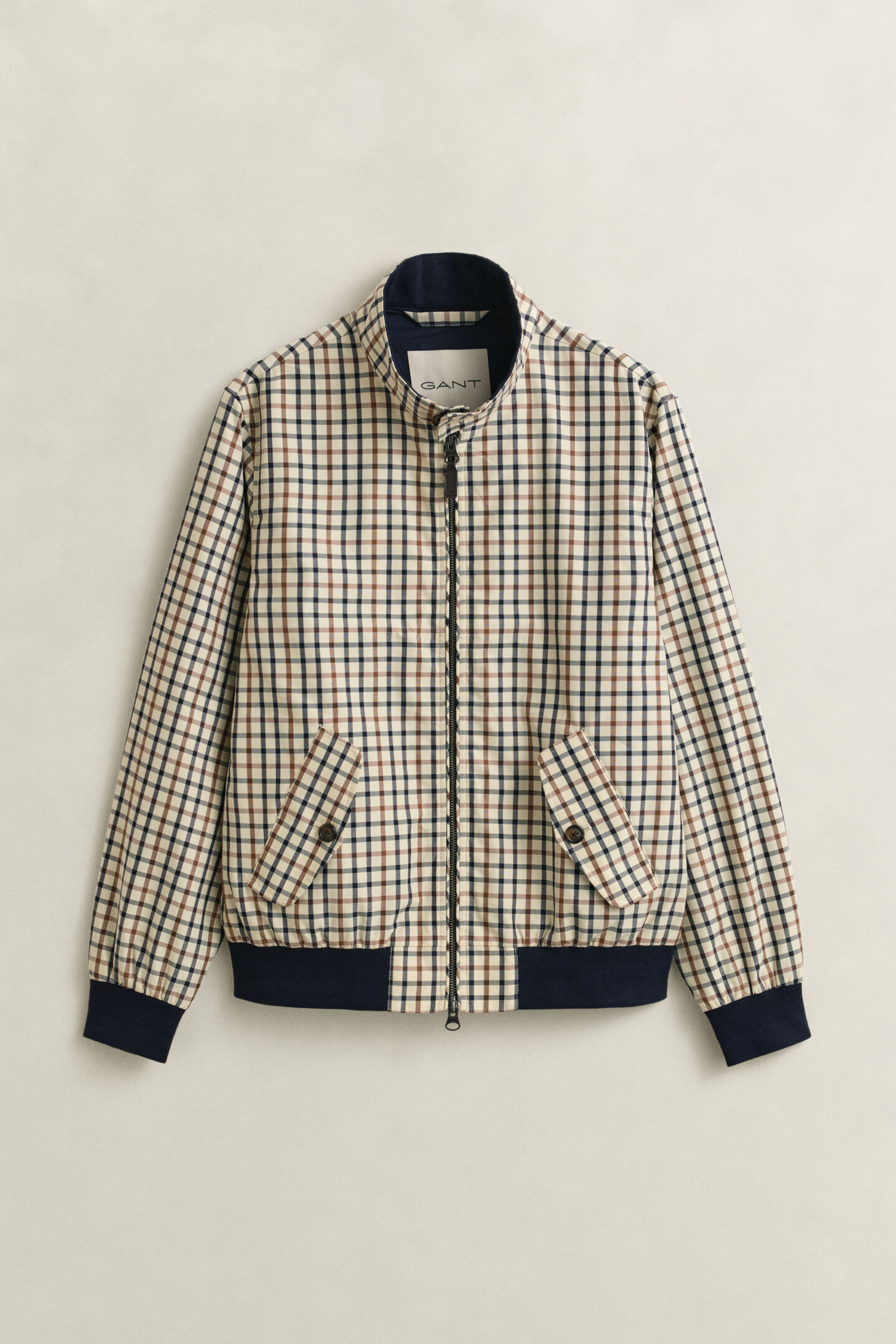 Cotton Blend Harrington Jacket