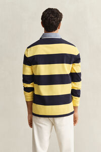 Chambray Collar Striped Heavy Rugger
