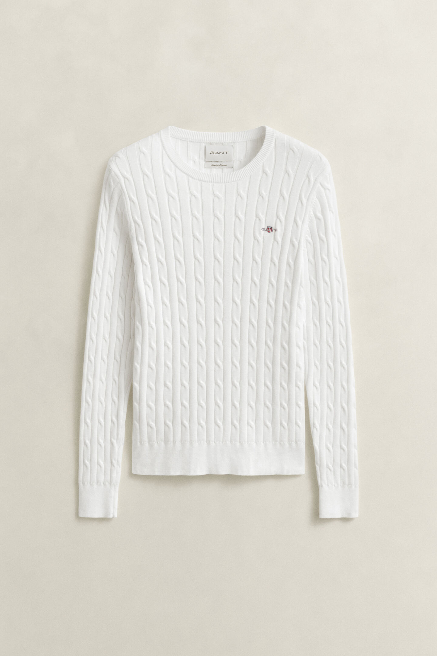 Cable Knit Crew Neck Sweater