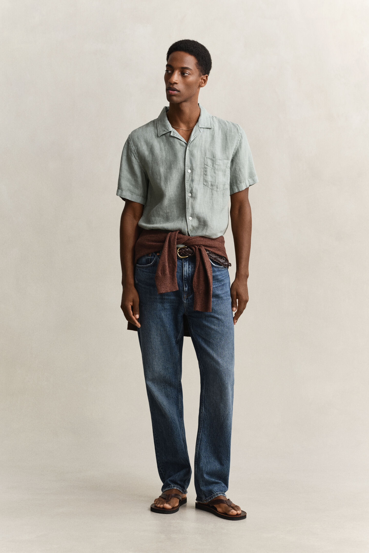 Short Sleeve Linen Shirt
