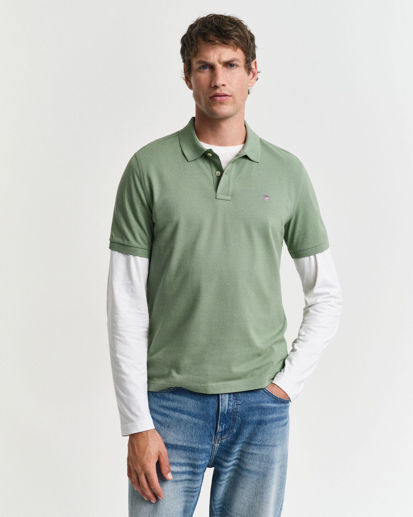 Regular Fit Shield Piqué Polo Shirt