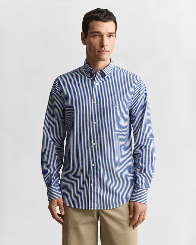 Regular Fit Classic Striped Poplin Shirt