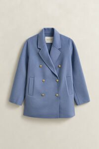 Handstitched Detail Pea Coat