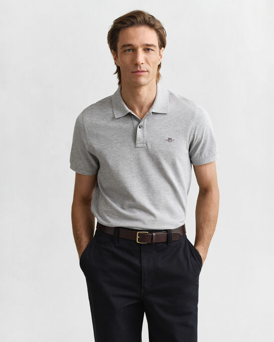 Regular Fit Shield Piqu&eacute; Polo Shirt