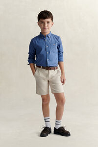 Teen Boys Linen Blend Shirt