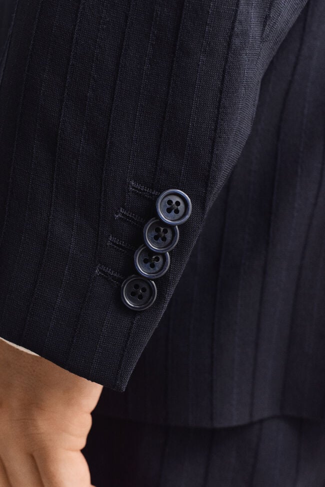 Tonal Pinstripe Suit Jacket