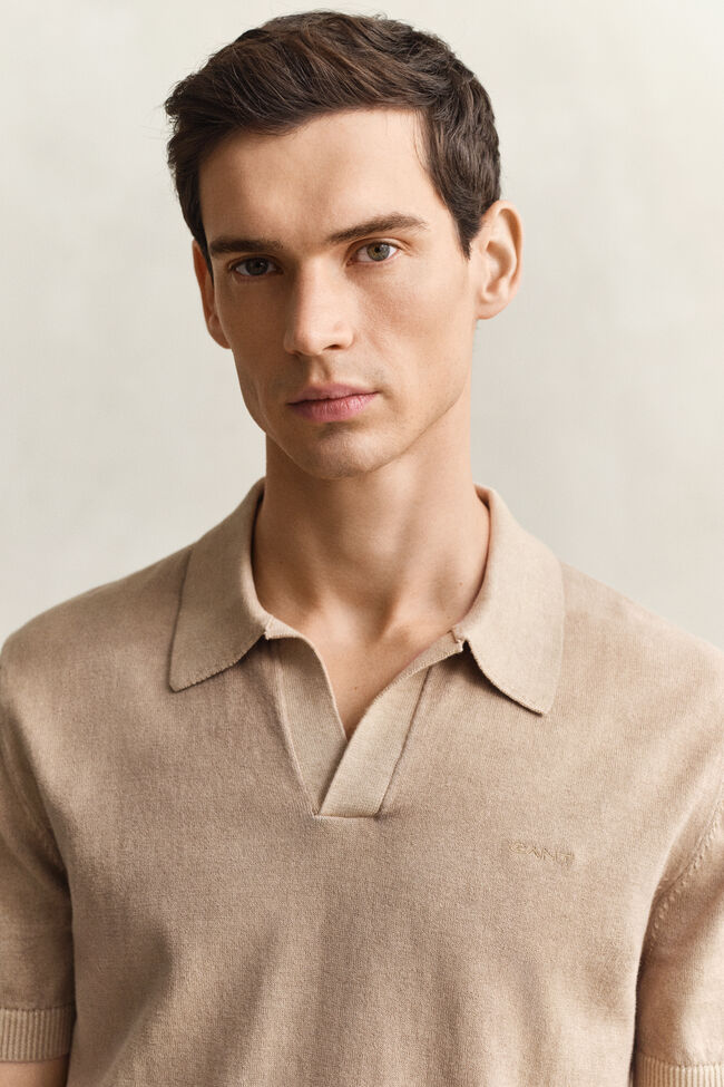 Sunfaded Polo Sweater