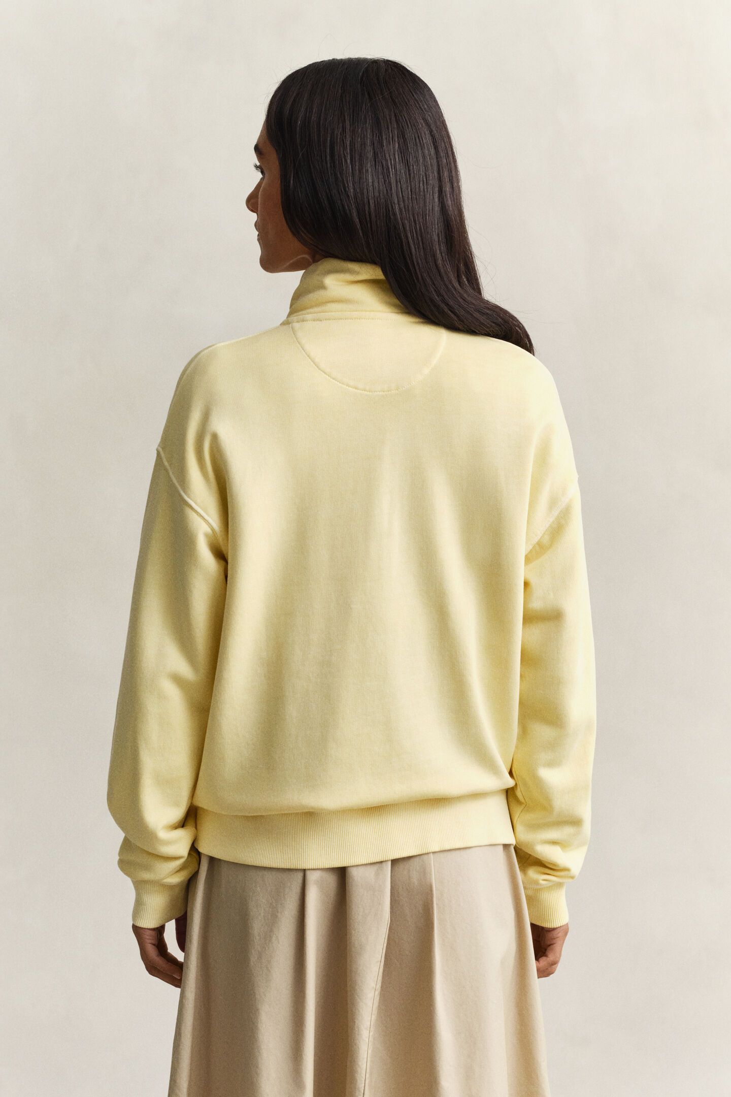 Washed Shield Half-Zip Sweatshirt