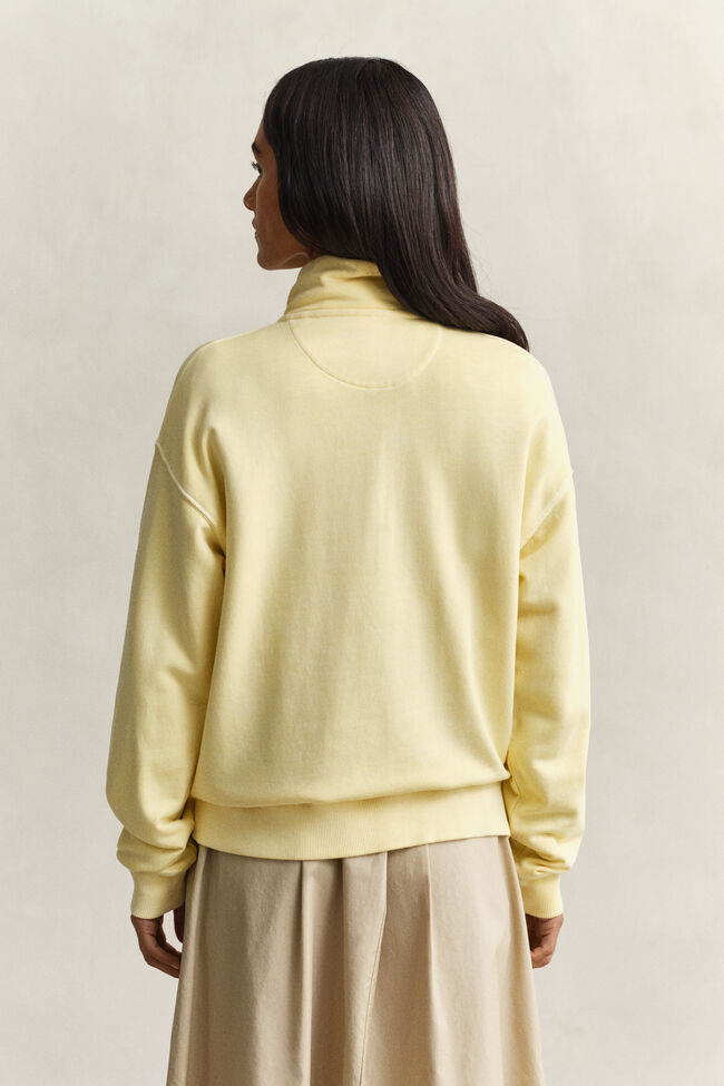 Washed Shield Half-Zip Sweatshirt