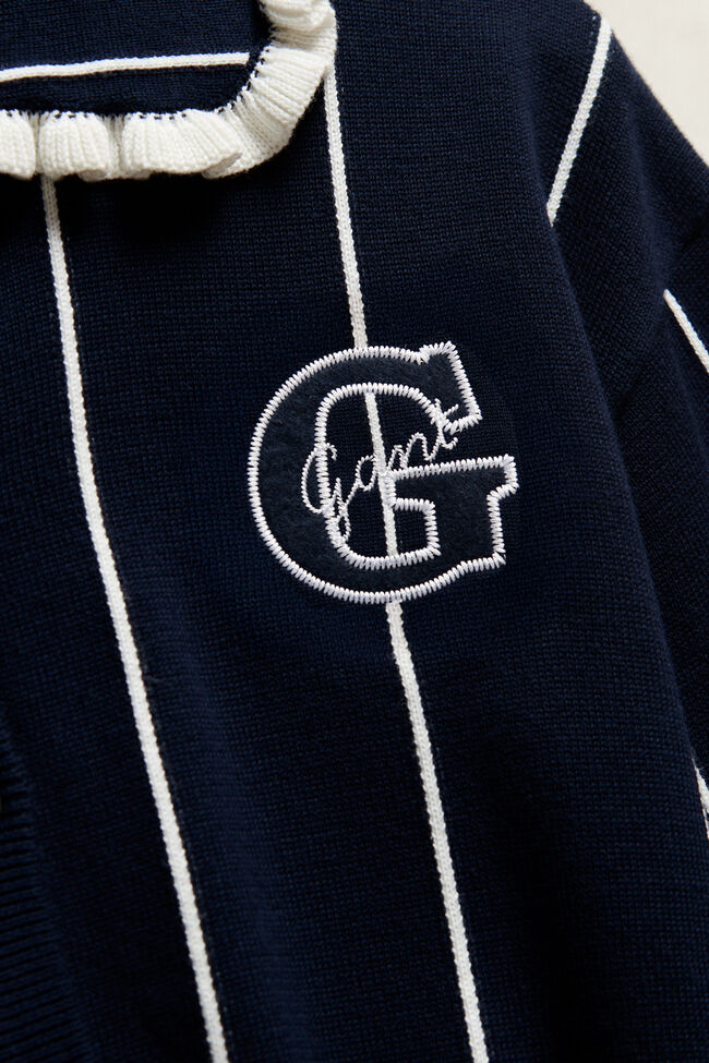 Teen Girls Striped Cardigan