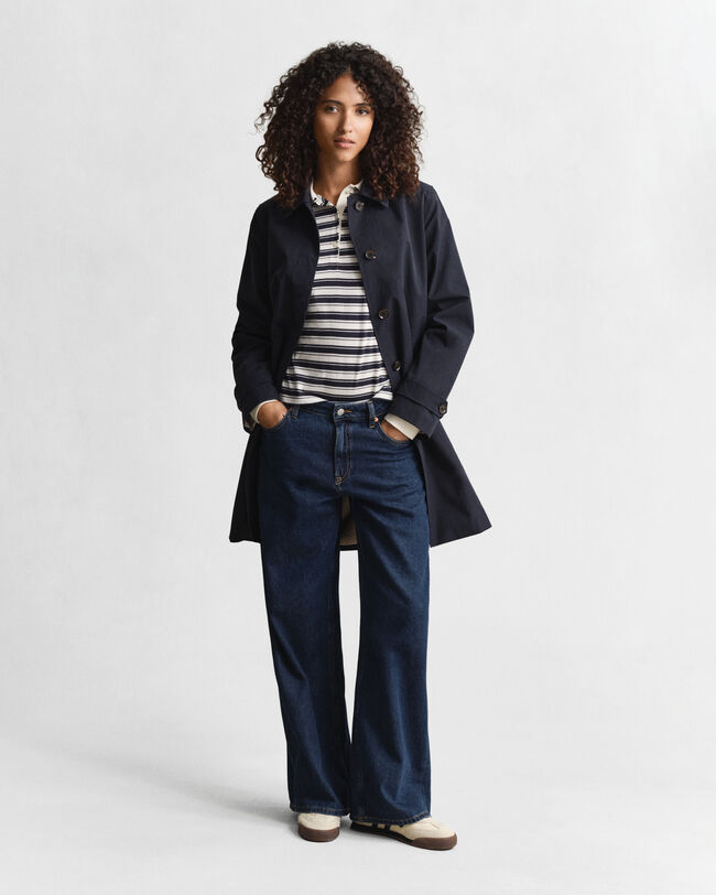 Striped Long Sleeve Polo Shirt