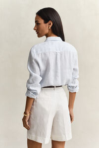 Regular Fit Striped Linen Shirt