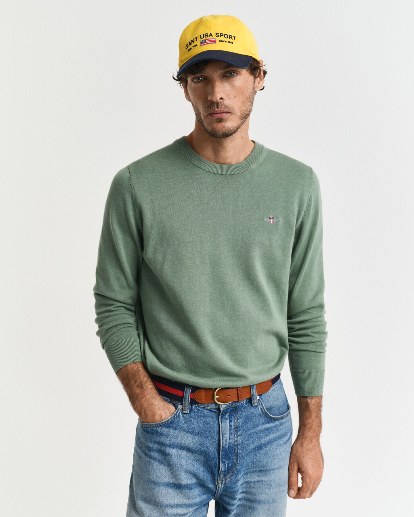 Classic Cotton Crew Neck Sweater