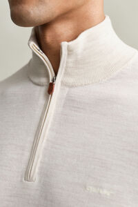 Extra Fine Merino Wool Half-Zip Sweater