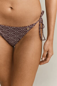 Printed Side Tie Bikini Bottoms