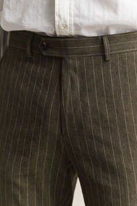Pinstriped Suit Pants