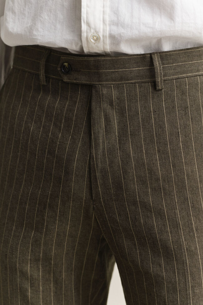 Pinstriped Suit Pants