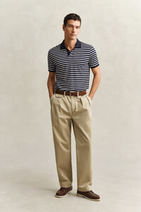 Striped Pima Cotton Polo Shirt
