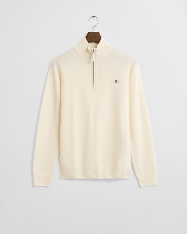 Superfine Lambswool Half-Zip Sweater