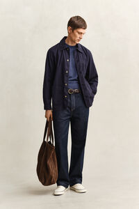 Slub Cotton Blend Short Sleeve Sweater