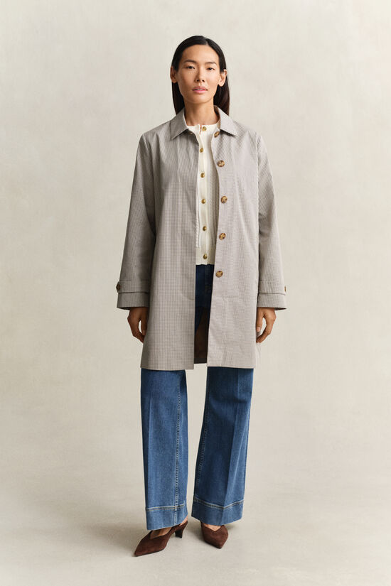 Checked Car Coat