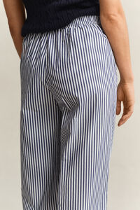 Striped Poplin Pants