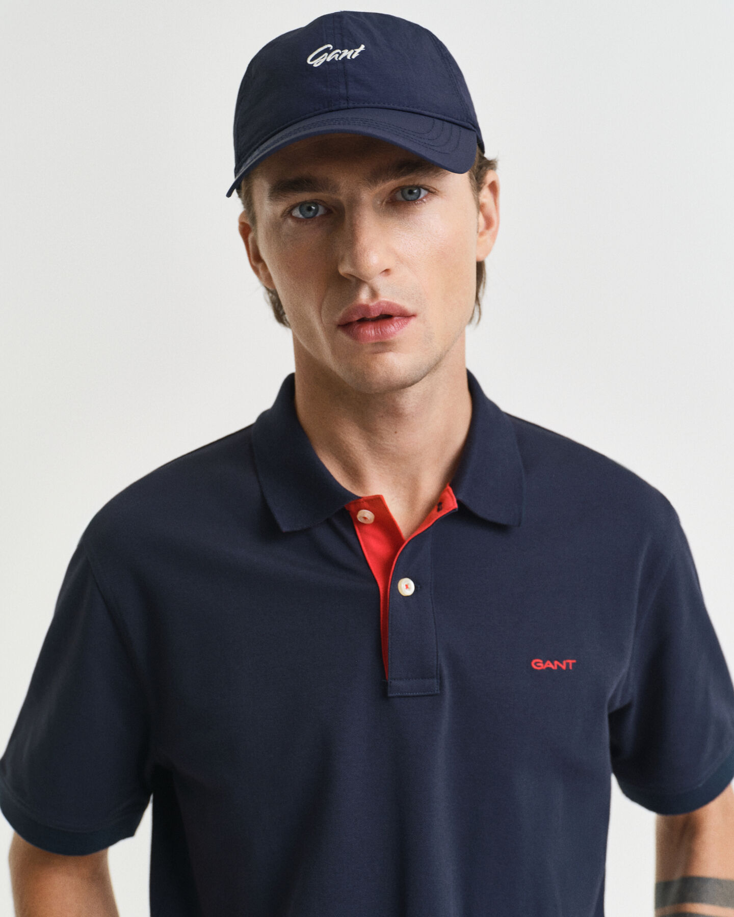 Contrast Piqué Polo Shirt