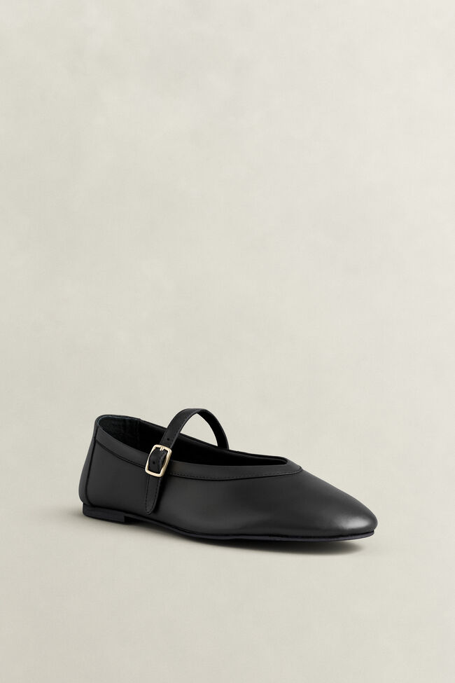 Chadii Leather Ballet Flats