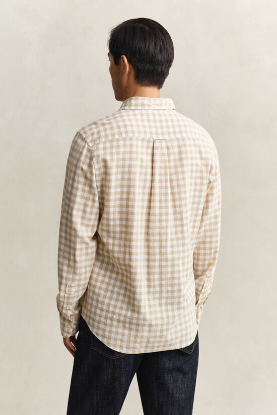 Gingham Linen Blend Shirt