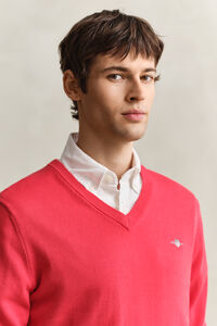 Classic Cotton V-Neck Sweater