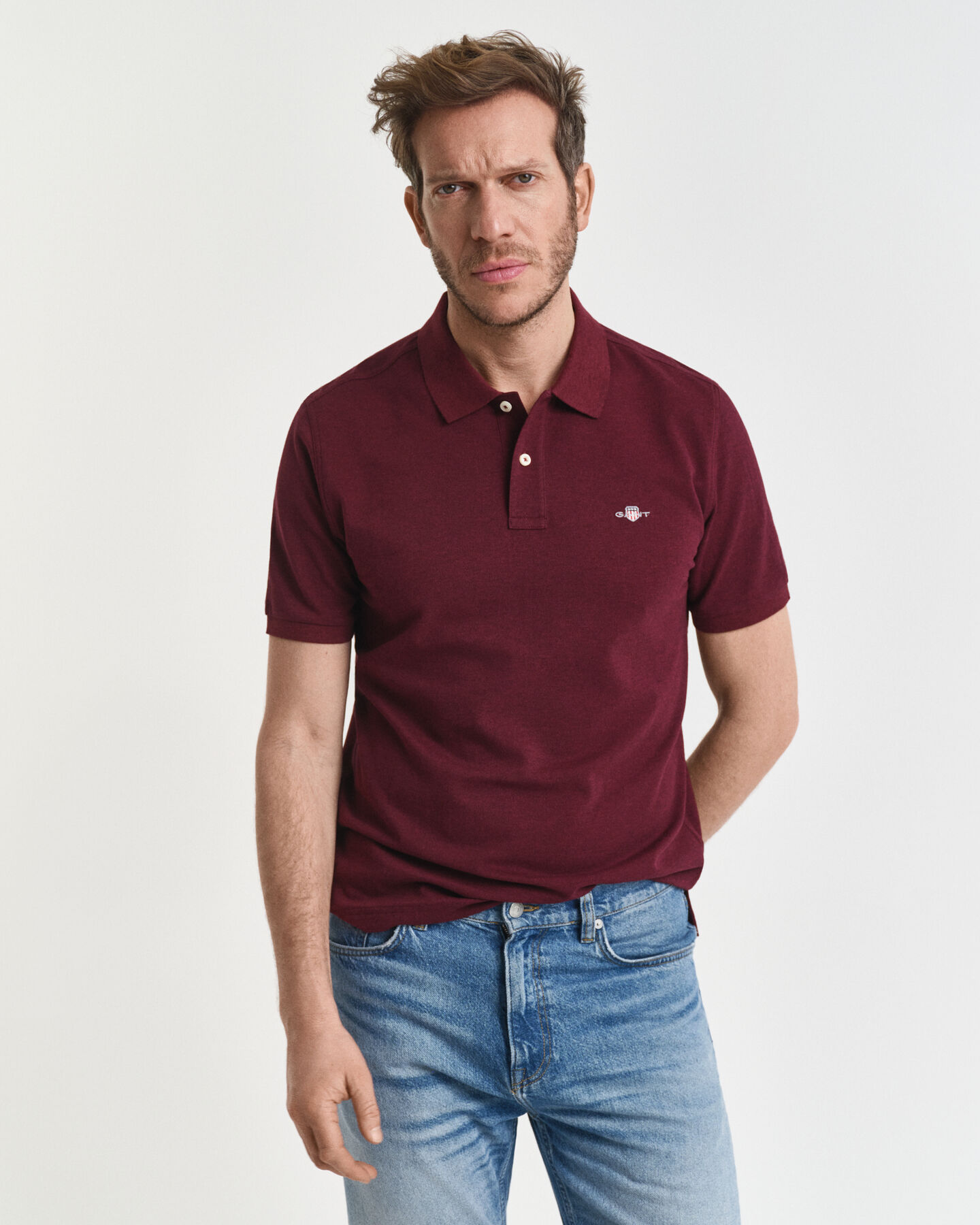 Regular Fit Shield Piqué Polo Shirt