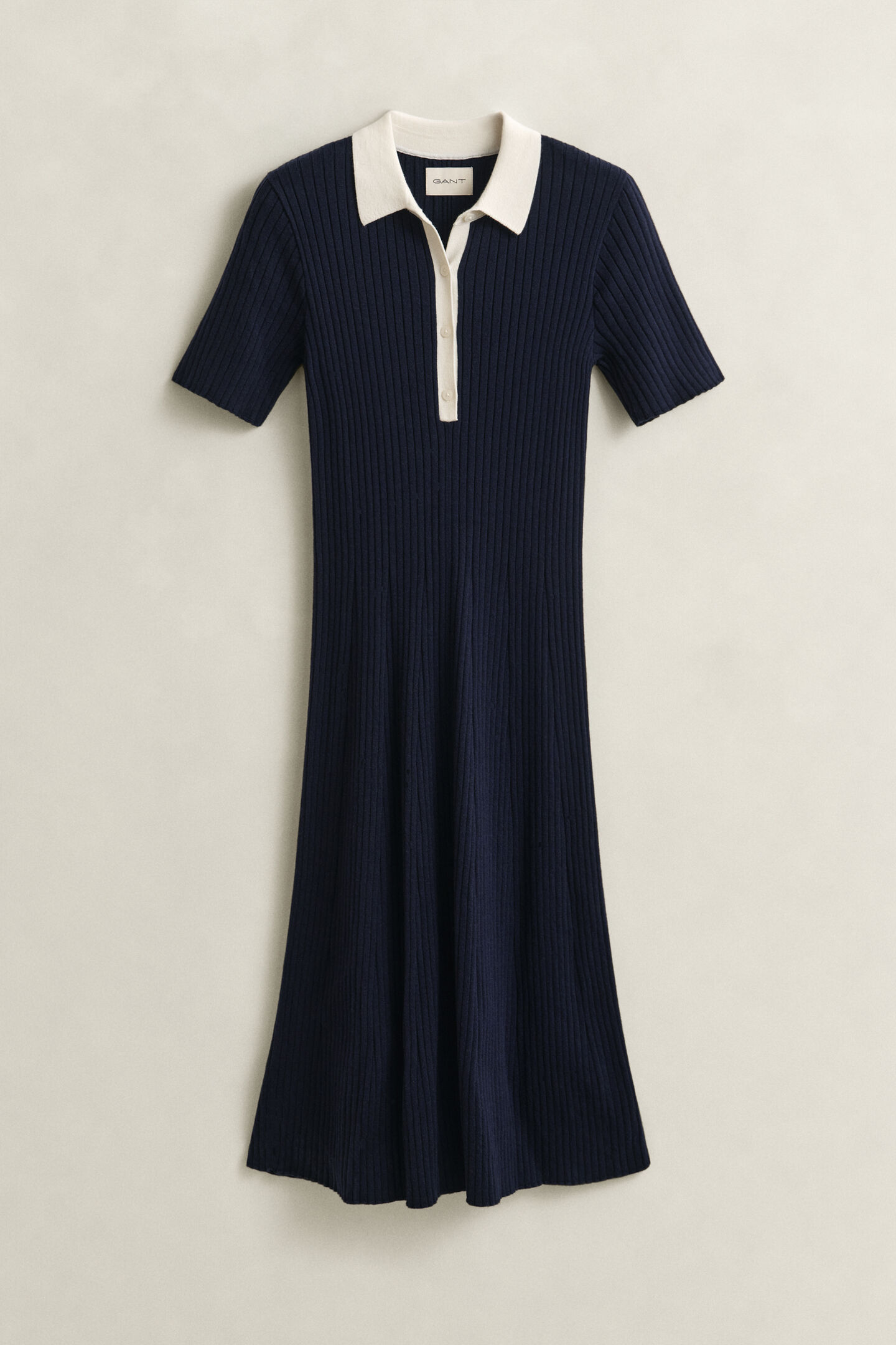 Rib Knit Polo Dress