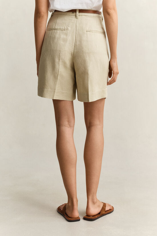 Tailored Linen Blend Shorts