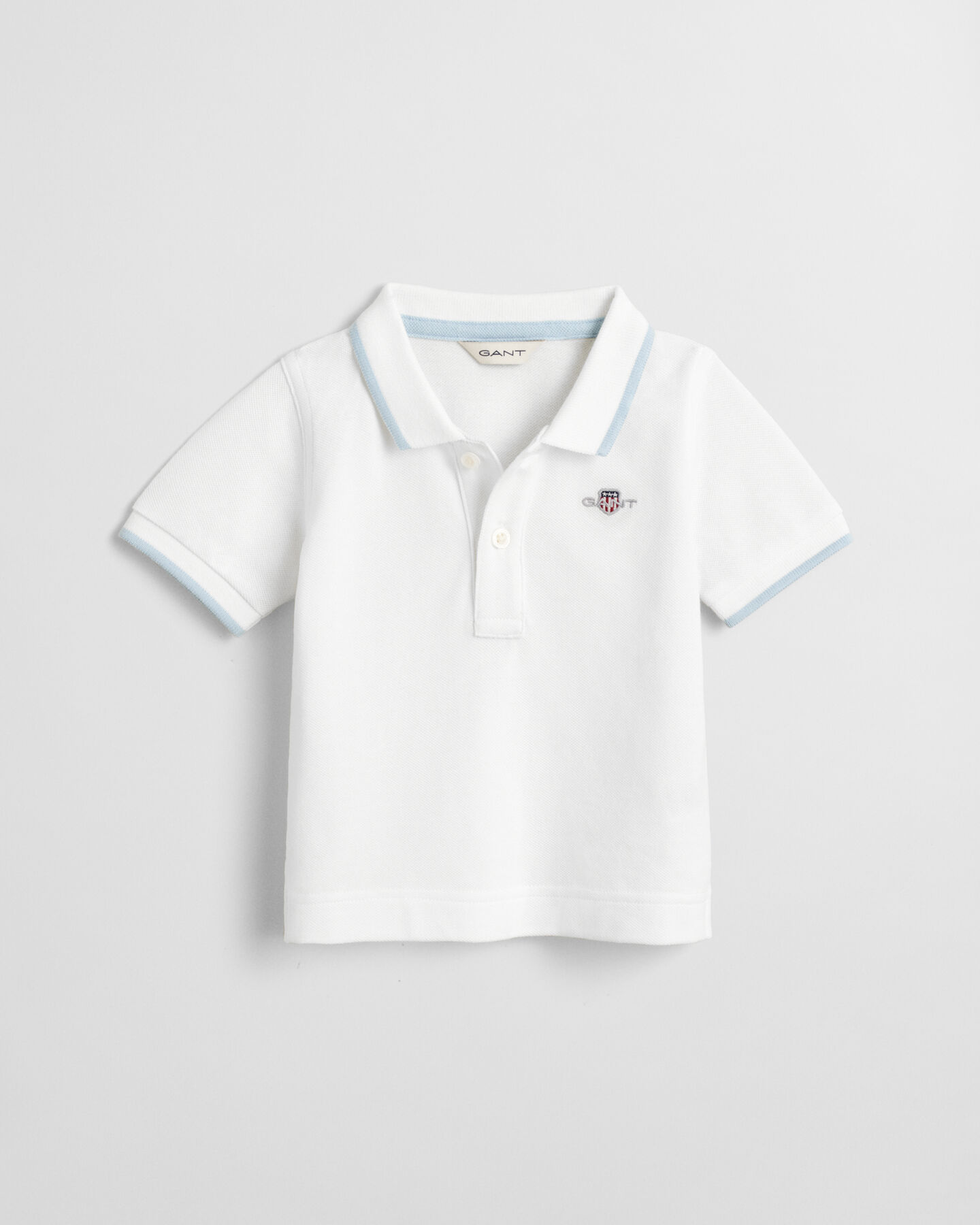 Baby Contrast Tipped Piqué Rugger
