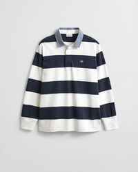 Chambray Collar Striped Heavy Rugger
