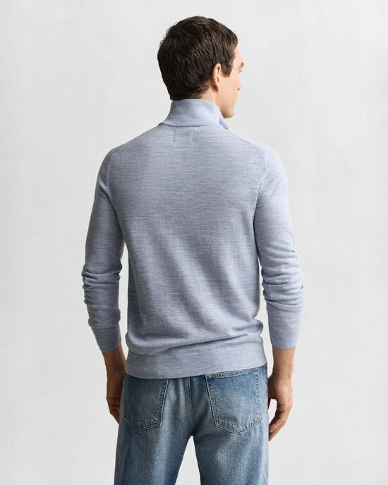 Extra Fine Merino Wool Half-Zip Sweater